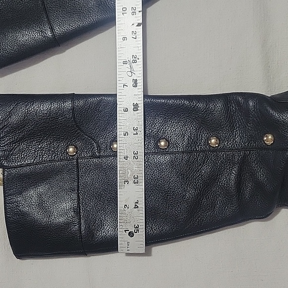 Michael Kors Studded Black Leather Tall Equestrian Boots - Size 8.5 - Picture 9 of 9